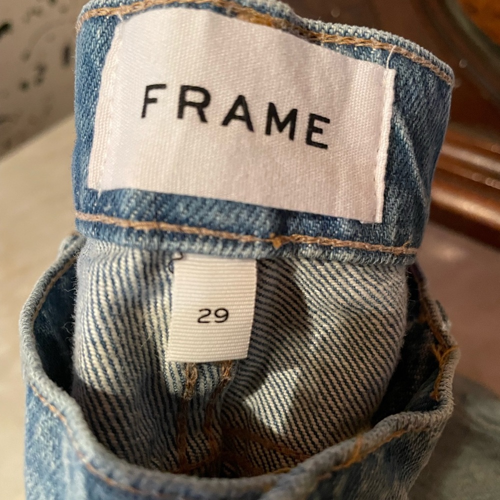 Like new, never worn. Frame boyfriend jeans. - Picture 4 of 4